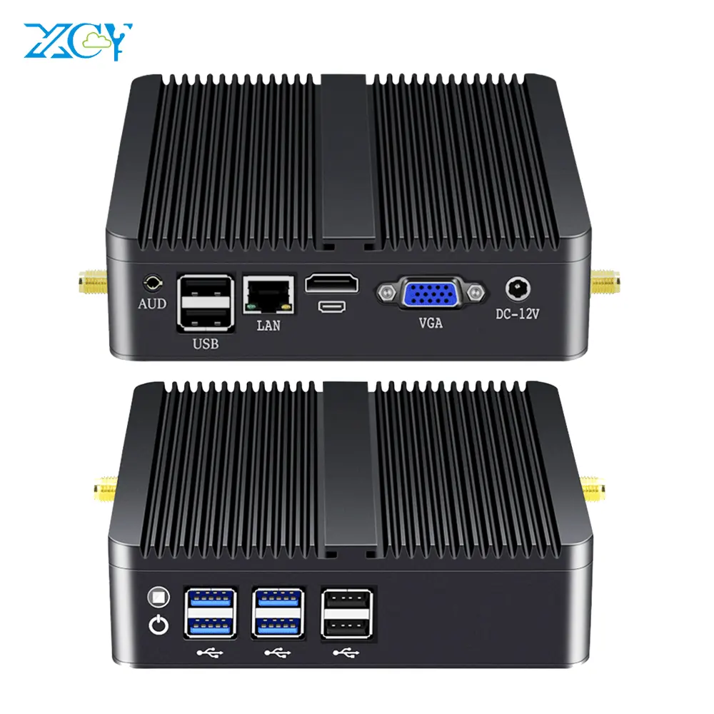 Core i3 i5 i7 5005U 4200U 5500U 2955U персональный компьютер офисный Настольный HTPC безвентиляторный Linux Ubuntu Mini PC