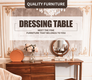 Table de toilette moderne en bois massif de noyer pour chambre à coucher, style nordique, luxe léger, <span class=keywords><strong>coiffeuse</strong></span> avec rangement pour petits appartements - Product Image 3