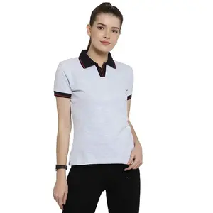 AQTQ Hot slim fit ladies polo T shirts short sleeve women polo shirts custom women polo shirts