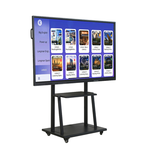 Monitor Interattivo Smart da 65 Pollici 4K <span class=keywords><strong>LED</strong></span> con Touch Board IR, Lavagna Interattiva con 20 Punti di Contatto, Android 14 per l'Insegnamento Scolastico - Product Image 1
