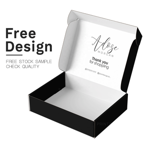 Fabricación en Fábrica de Cajas de Cartón Corrugado para Envíos Personalizadas con Logotipo, Caja de Cartón Negra para Envíos - Product Image 1