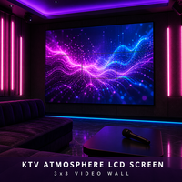 Mur vidéo LCD 49 pouces, cadre de 3,5 mm, écran de raccordement matriciel 2x2 3x3, revêtement anti-reflet, luminosité 700 cd/m² pour bar sportif