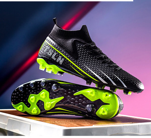 Nouvelles chaussures <span class=keywords><strong>de</strong></span> football, chaussures <span class=keywords><strong>de</strong></span> sport, chaussures hautes, crampons AG, antidérapantes, confortables, grande taille, chaussures <span class=keywords><strong>de</strong></span> football à longs crampons pour terrain en herbe - Product Image 2