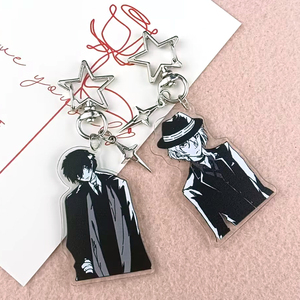 พวงกุญแจโลหะ Dazai Osamu และ chuuay จากอนิเมะ BSD <span class=keywords><strong>bungou</strong></span> <span class=keywords><strong>stray</strong></span> - Product Image 1