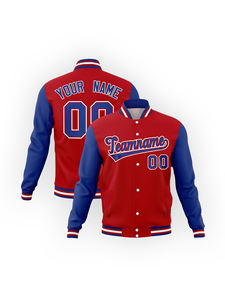 OEM カスタム パーソナライズ ポリエステル生地 暖かい フルボタン ボンバー ベースボール プラスサイズ メンズ ジャケット 紳士 冬用 カジュアルコート - Product Image 4