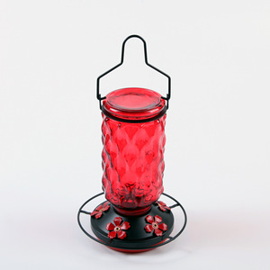 Direct Factory Supply Eco-Friendly New Painted Glass <strong>Hummingbird</strong> Solid Quadrate Classic Bowls Garden Bird <strong>Feeder</strong> Courtyard 0.5kg - Product Image 2