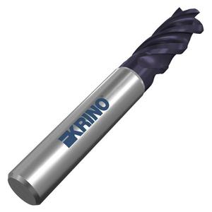 KRINO - 241741200 Fresas de carburo de cuatro flautas TIALN con hélice variable para brocas de acero inoxidable de serie larga - Product Image 3