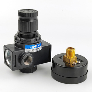 วาล์วควบคุมแรงดัน JINEN BR4000 ขนาด 1/4 นิ้ว พร้อมเกจวัด สำหรับแก๊สอุณหภูมิปกติ แรงดันสูงสุด 1.2MPa - Product Image 3