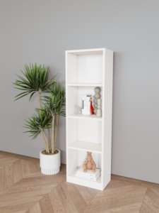 Étagère à livres blanche personnalisée, étagère en bois, bibliothèque murale avec échelle - Product Image 2