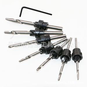 Juego de brocas avellanadoras Mr Drill de 7 piezas, vástago de 6 mm, longitud de 55 mm, para metales no ferrosos, acabado brillante - Product Image 1