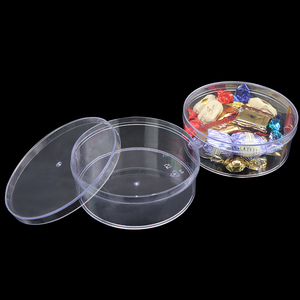 SUNSHING Transparent Round Acrylic Box Empty PS Snacks Sweets Cookie Containers <strong>Chocolate</strong> Jewellery <strong>Rose</strong> Display Case - Product Image 4