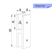 Système de balustrade en verre en acier inoxydable Aleader 180 avec doubles pinces pour escalier extérieur, design moderne, villa, salle de bain, durable, usage domestique