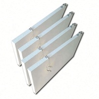 Panneaux de plafond insonorisants suspendus verticalement en laine de verre, 200x2400x40mm, pour espaces ouverts, bande longue, couleur personnalisable