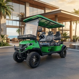 Voiturette de golf électrique 4 places 60V 35km/h Moteur AC Batterie au lithium Autonomie 80-100km Pneus tout-terrain 20-25 degrés CE - Product Image 1