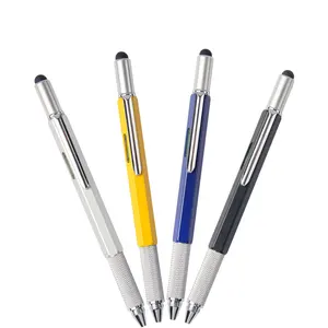 Colorful tool pen engraver pen tool 6 in 1 multifunction pen