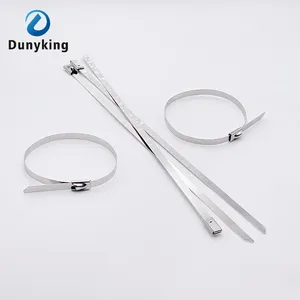 Abrazaderas de cable de acero inoxidable 304 de 7.9 mm (0.31 pulgadas) con bloqueo automático, recubiertas para escape, tipo Zip-Exhaust - Product Image 2