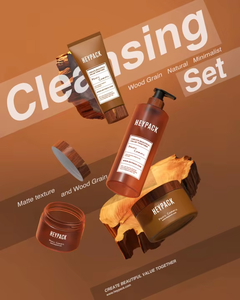 Chất lượng cao rỗng Pet trắng chăm sóc da làm sạch Bộ chai dầu gội container và Kem bơm bơ làm sạch ống - Product Image 6