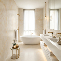 Dalles murales en porcelaine grand format, motifs marbre en pierre frittée, pour salon et fond TV
