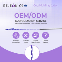 G Rejeon 19Gauge 100/120mm Cog Cone Thread Korean Los Hilos PDO/PCL/PLLA avec ISO/CE pour l'esthétique et la formation, OEM/ODM disponible