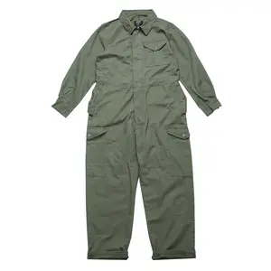 Multi -pocket Worker Retro Cargo Jumpsuit Loose Workers Clothes Suits Coveralls Work Uniform