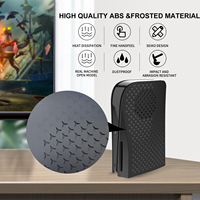 Honcam Plaques Cover Shell Side Façade Black Custom Colors With Cooling Vent Face Plate pour Playstation Disc Console