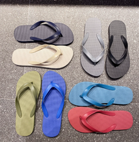 Tongs en PVC de couleur unie, antidérapantes, texturées, pour l'été, la plage, imperméables, pour l'intérieur et l'extérieur