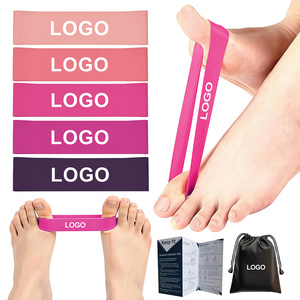 Separador de Dedos de Látex Natural Personalizado al por Mayor, Corrector de Juanetes para el Cuidado de los Pies y Banda de Entrenamiento para Manos - Product Image 4