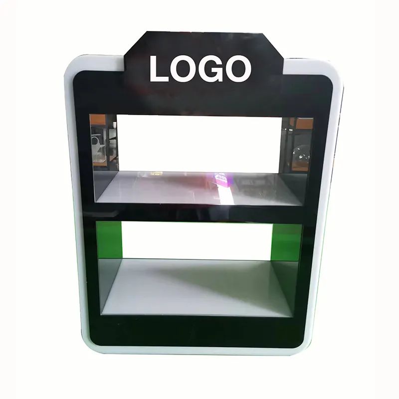 Fabbrica personalizzata 2 ripiani RGB illuminazione a led pmma acrilico fumo penna display vetrina vetrina acrilico led sigaretta vetrina