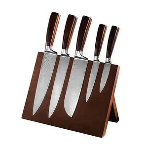 Fabricante profissional de 67 camadas vg10, conjunto de facas de chef de cozinha em aço de damasco
