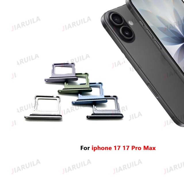 Mobile Phone Flex Cable Dual SIM for iPhone 17 17 Plus 17 Pro Max Single Sim Card Tray Slot Adapter Phone Parts Replacement