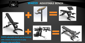 <span class=keywords><strong>Banc</strong></span> de <span class=keywords><strong>musculation</strong></span> réglable avec extension et flexion des jambes, accessoire pour flexion des bras, <span class=keywords><strong>banc</strong></span> FID réglable, équipement commercial en acier - Product Image 4