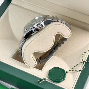 Reloj mecánico automático para hombre con correa de acero inoxidable, esfera de panal, visualización de fecha, reloj de diseño con logotipo personalizable - Product Image 6