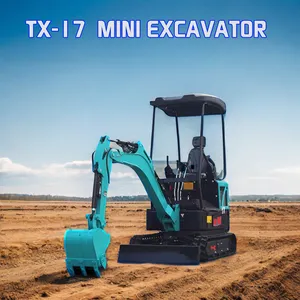ME17D חשמלי חדש לגמרי 1.7 טון מכונת חפירה מיני עם סוללת ליתיום פגיון מחפר קטן לבנייה למכירה