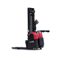 Chentu Chariot élévateur électrique à jambes étroites 1,5 tonne 79 mm, batterie plomb-acide 48V32Ah, pneus en polyuréthane, déplaceur latéral électrique, rouge