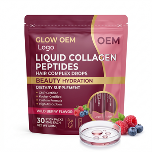 Péptidos de Colágeno en Polvo de Alta Absorción, Fórmula Personalizada Kosher OEM GMP, Complejo Capilar en Gotas, Hidratación y Belleza, Suplemento Dietético para <span class=keywords><strong>Adolescentes</strong></span> - Product Image 1