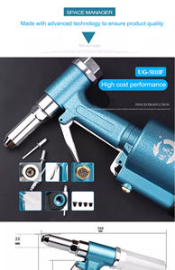 Remachadora de aire hidráulica neumática portátil, ligera y duradera, remachadoras de aire portátiles convenientes - Product Image 5