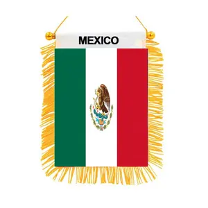 Mexikanische Quaste Fenster hängen Flaggen Mini Flagge Banner und Auto doppelseitige Wimpel Flagge