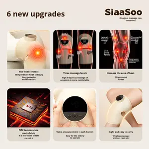 SIAASOO K2 膝关节按摩器，带热疗和关节加热功能，用于缓解腿部疼痛和热/冷疗法 - Product Image 2
