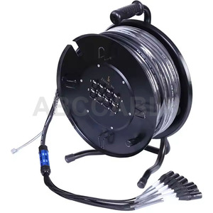 Câble audio multipaire XLR professionnel 8 canaux avec gaine en PVC pour combinaison de haut-parleurs blindés – En stock - Product Image 2