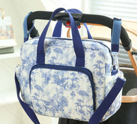 Sac de poussette tendance en coton brodé motif ours, haute qualité, durable, ultra-léger, grande capacité, pour maman