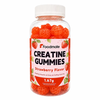 Gommes à la créatine 99% créatine monohydrate pure, forme de dessin animé, multicolores, sucrées, à mâcher, pour la croissance musculaire, la force et la récupération