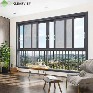 Clearview Anodizado 2023 Hurricane Impact Ventana de <span class=keywords><strong>esquina</strong></span> de aluminio ultra estrecha Europea <span class=keywords><strong>Ventanas</strong></span> correderas de vidrio de aluminio <span class=keywords><strong>para</strong></span> Hous - Product Image 2