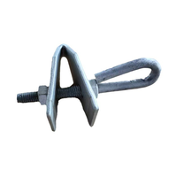 Plaque de fixation de type QJ avec crochet pour câble à fibres optiques ADSS, résistante à l'usure, pour suspension décalée, matériel de support de charge