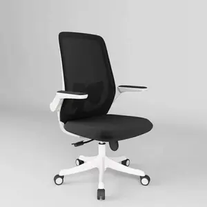 Silla de oficina de malla de nuevo diseño moderno marco blanco marco negro 3D Handril PP personal comodidad ergonomía ordenador silla de oficina