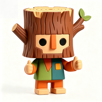 Figurine d'art créative Stumpie Tree Stump Boy, objet de collection culturel pour la décoration et les cadeaux promotionnels