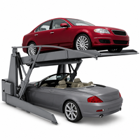 Lève-voiture compact hydraulique inclinable avec plateforme étanche pour villas privées