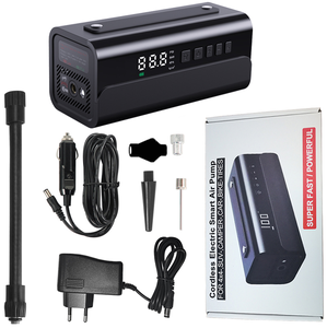 Nuevo Inflador <span class=keywords><strong>de</strong></span> Neumáticos Portátil, Compresor OEM para Bicicleta y Auto <span class=keywords><strong>con</strong></span> Pantalla LED, Lámpara y Banco <span class=keywords><strong>de</strong></span> Energía, Bomba <span class=keywords><strong>de</strong></span> Aire para Motocicleta, Bicicleta y Balones - Product Image 1