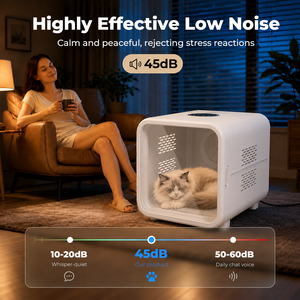 Secadora Automática para Mascotas de 62L, Máquina de Peluquería Canina para Interiores, Temperatura Constante, Bajo Ruido, para Gatos y Perros Pequeños - Product Image 3
