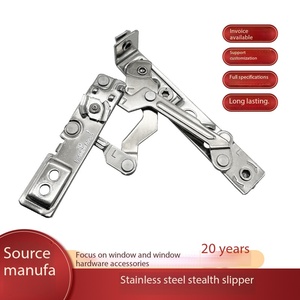Cerniera Invisibile in Acciaio Inox 304 <span class=keywords><strong>per</strong></span> <span class=keywords><strong>Finestre</strong></span>, Supporto Scorrevole a Quattro Barre, Cerniera a 180 Gradi <span class=keywords><strong>per</strong></span> <span class=keywords><strong>Finestre</strong></span> a Battente - Product Image 2