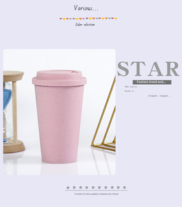 16 OZ PLA Reusable Eco-Friendly Coffee Cups with Dome Lids <b>Plastic</b> Travel Cup BPA Free Biodegradable - Product Image 4